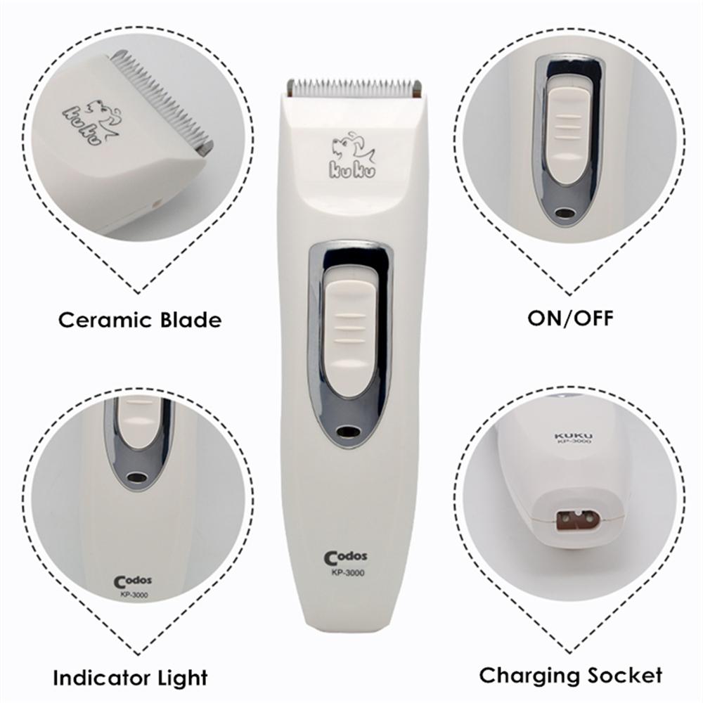 Codos KP3000 Rechargeable Pet Cat Dog H Trimmer Profional Groomg Kit Electrical Dog Clippers Shaver Set Hcut He