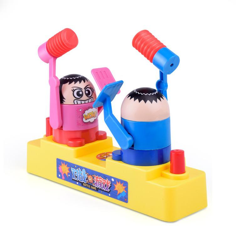 Red & Blue Stick Figure Battle Game: Parent-Child Two-Player Attack & Defense Toy for Kids