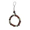 Charm Wooden Beaded Pendant Tibet Beads Lanyard Creative Car Key Ring  Backpack Decor