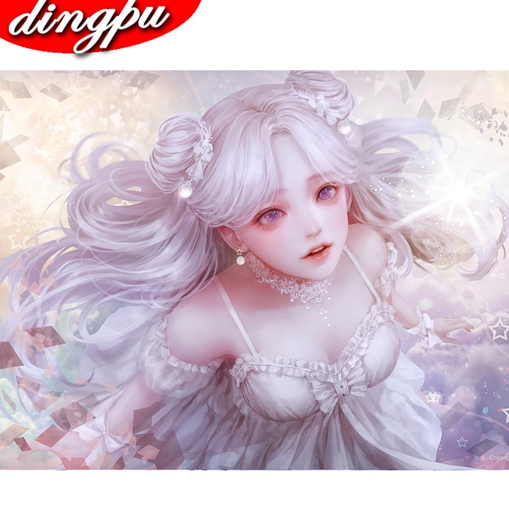 DIY 5D Алмазная картина «Ангел», полная круглая вышивка крестиком, Алмазная вышивка, Религия, набор из бисера, украшение дома