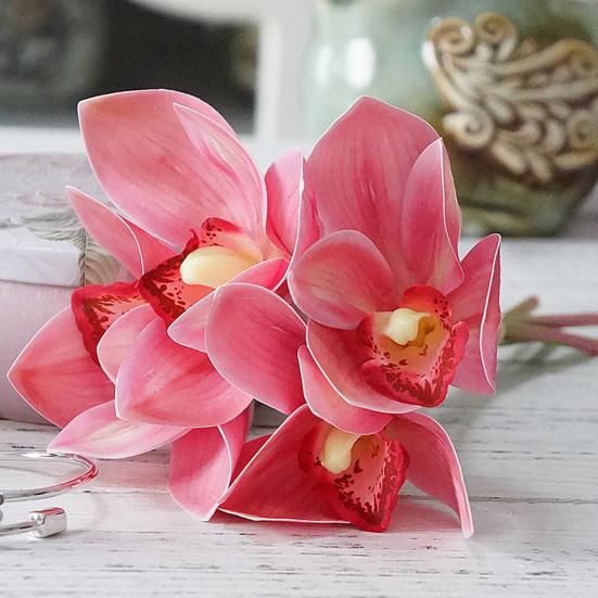 Искусственный цветок Тонкая работа Погодоустойчивый 4 ветки Реалистичное прикосновение Ультрареалистичная имитация