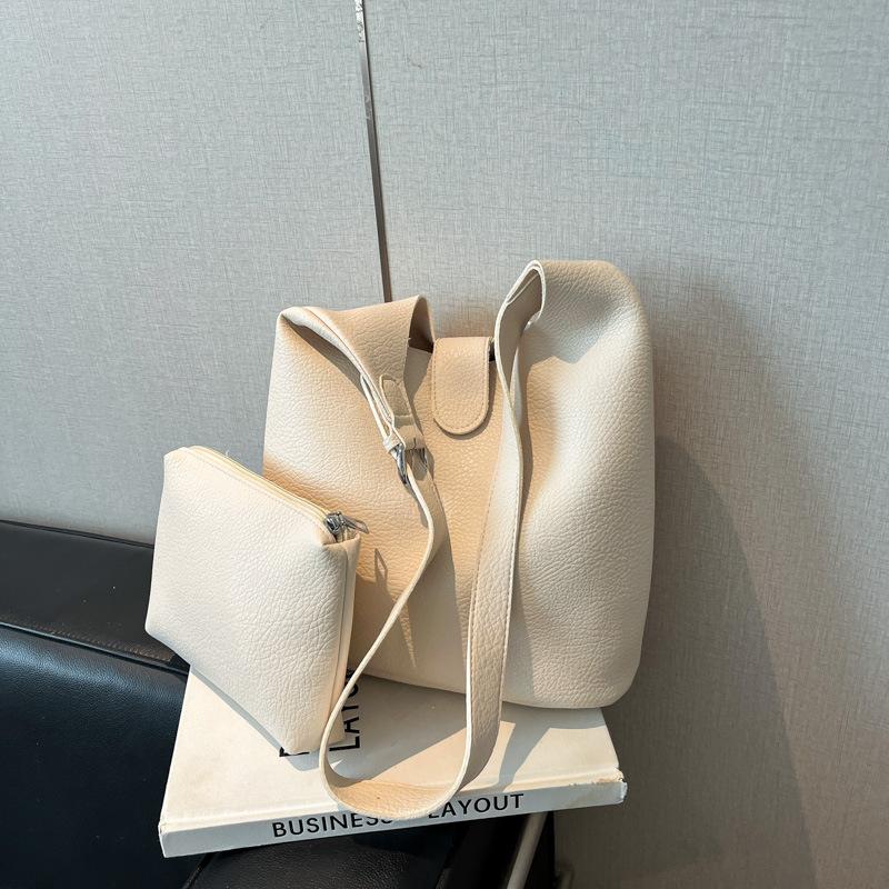 Повседневная сумка-мессенджер большой вместимости, женская летняя новая модная простая наплечная сумка, сумка-ведро для поездок на работу