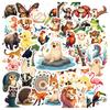 35-70pcs Animal World Stickers From Sea To Land Adorable Stickers Diy Travel Luggage Fridge Laptop Graffiti Sticker