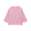 European Style 2026 Women's Elegant Round Neck Striped Knit Top