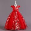 Детские платья Платья принцесс Платья для детей среднего и большого возраста Свадебные платья Длинная юбка-пачка из сетки для девочек Платья для вечеринок и банкетов