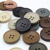 Supply, Four-Eye Round Resin Button, Thickened Spray Paint Double-Sided Nylon Coat Button, Suit Button, Sweater Button.