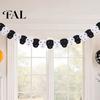 Room Decor for Halloween 10FT Garland, Spooky Skull Pumpkin Spider Hanging Paper Bunting Easy Assembly Holiday Banners Banner, Party Backdrop