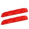 Off Road Traction Boards All Weather Auto Traction Mat Tire Grip Aid Unstuck Your Car From Snow Ice Mud and Sand Red