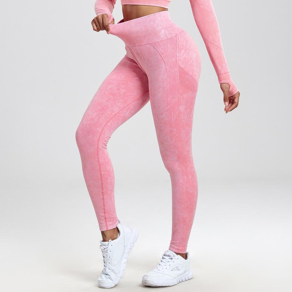 European and American Influencer Seamless Moisture-Wicking Hip-Lifting Yoga Leggings for Women