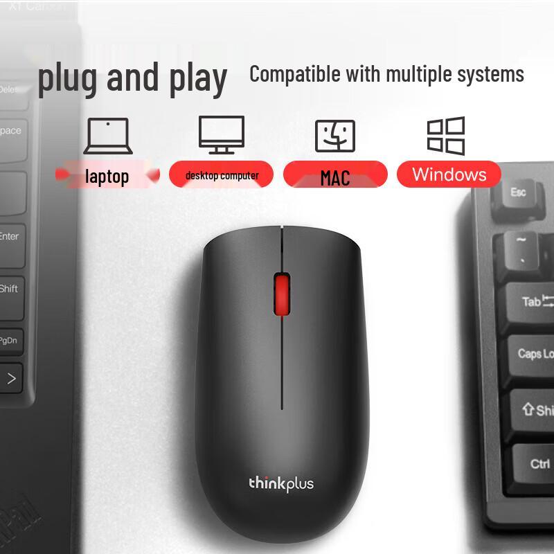 Lenovo ThinkPlus T60X Dual Mode Wireless Office Mouse