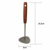 Small Hole Potatoes Masher Wooden Handle Kitchen Tool Hand Tool Avocado Masher  Kitchen