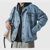 Японская модная джинсовая куртка: Мужская корейская одежда, модная, универсальная, свободная рабочая одежда для весны и осени