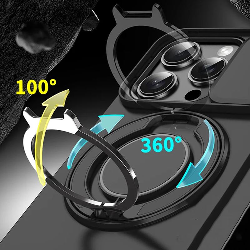 Ударопрочный тяжелый жесткий чехол с подставкой для iPhone 16 Pro Max 15 Pro Max 14 Pro Max