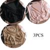 3pcs/sets Sexy High Waisted Lingerie Silky Satin Knickers Briefs Women's Soft Breathable Underwear Lace Breathable Pantys Triangle Panties for Women