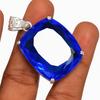 87.9 Ct Blue Sapphire CERTIFIED 925 Sterling Silver Cushion Gemstone Pendant AI-102-NS
