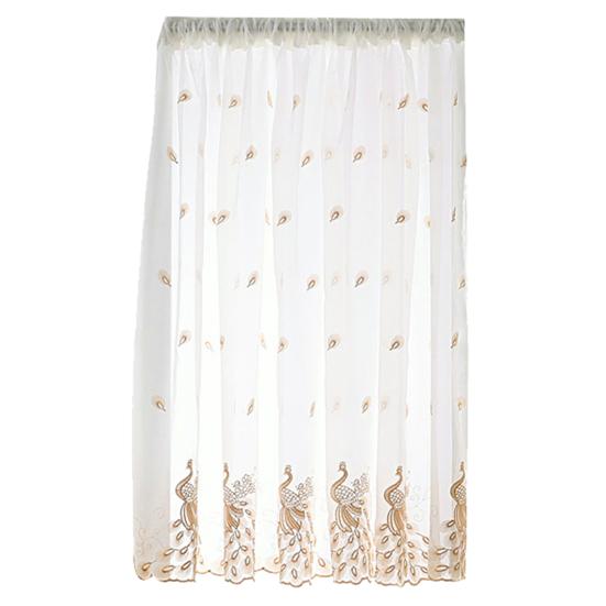 Yousheng 1 лист оконной марли яркий полупрозрачный полиэстер элегантная вышитая оконная марля занавеска украшение дома