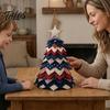 Подарок для создания праздничных воспоминаний DIY Набор для изготовления рождественской елки, Рукоделие для детей и семейная память для взрослых, Интерактивный набор для шитья из ткани, Домашний