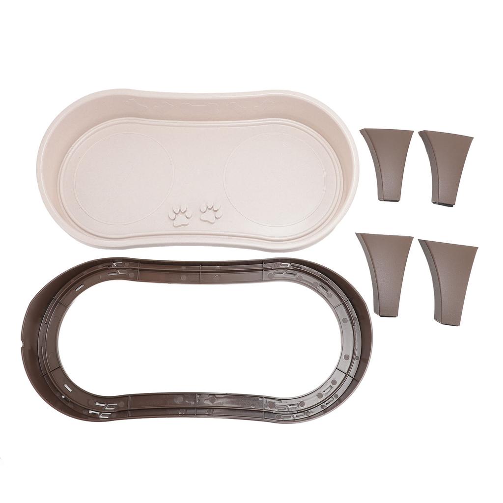 Elevated Pet Feeding Tray Neck Spine Protection Antislip Easy To Assemble Raised Dog Bowl Stand for
