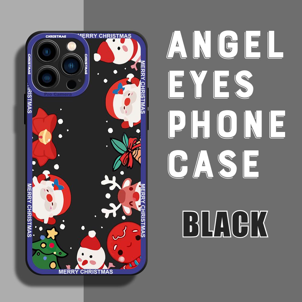 For iPhone 16 15 14 Pro Max Redmi Note 13 12 Pro Samsung S25 S24 Ultra A13 A14 A15 A16 Merry Christmas Design Soft Silicone Full Lens Protect Case