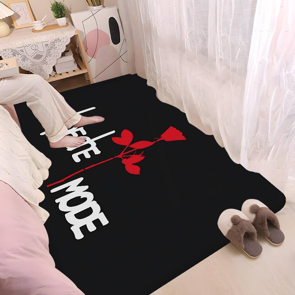 D-Depeche M-Mode Room Mats Retro Multiple Choice Living Room Kitchen Rug Non-Slip Welcome Rug