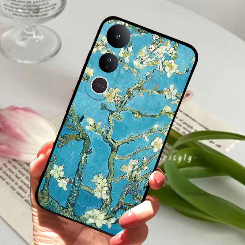 For Vivo V50 Lite Case V2441 Soft TPU Shockproof Silicone Bumper For Vivo V50 Lite 5G Protective Cover Shell Coque Fundas