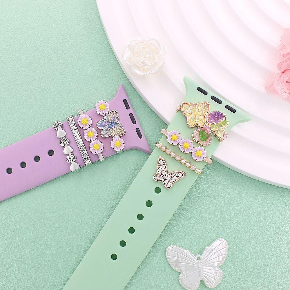 Ювелирный ремешок, декоративное кольцо, ремешок для часов, орнамент, новые металлические подвески для Apple Watch, ремешок для часов