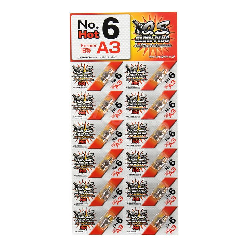2pcs OS O.S. F No.8 A3 No.6 Glow Plug Medium Four Stroke 71615009 Standard Spark Medium Hot For Truck Nitro Engine Parts