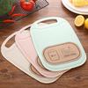 Eco-Friendly Wheat Straw Chopping Block Nonslip Anti Overflow Cutting Board