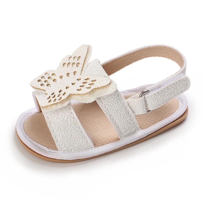 Baby Shoes Summer New 0-1 Years Old Glue Bottom Bow Shoe Learning Shoes Baby Shoes