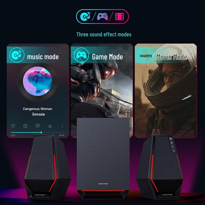 EDIFIER G1500MAX 2.1 Игровая настольная акустическая система с сабвуфером