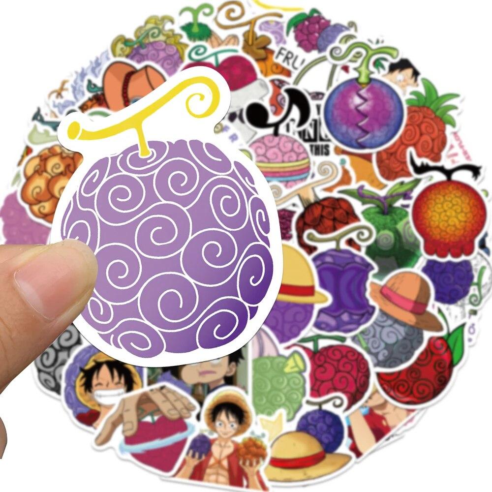 10/50 шт., наклейки с рисунком пирата, короля дьявола, фруктов, наклейки в стиле граффити для DIY, багажа, ноутбука, скейтборда, велосипеда, наклейки