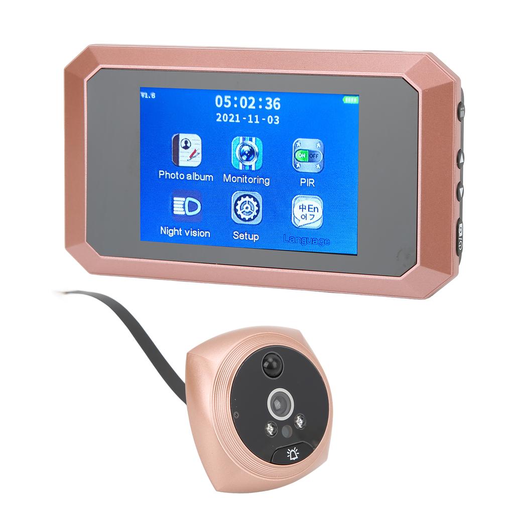 3,5-дюймовый дверной звонок с цифровым датчиком движения и ночным видением высокой четкости для безопасности дома