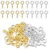 DEVENTORZ Screw Heaton Screw Hole Pin Screw Eye Pin Eye Hook Screw Screw Ikku Uv Resin Mold Approximately 100 Pieces 4*8mm Set Metal Fittings DIY
