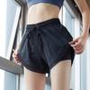 Women S Loose Quick Dry Sports Shorts Fake Two Piece Yoga Pants Summer