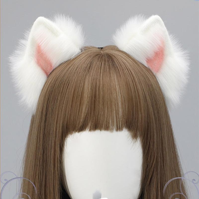 Halloween Cartoon Cat Ears Hair Hoop Woman Headband Makeup Headband for Easter Carnivals Cosplay Hair Accessories