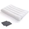 В подушке с низкой памятью для жесткого, удобного сна на вашем 43x63 см моющиеся серые чехлы [Сделано в Японии] подушка, пена, плечи, удобная, боковая, спина, (2