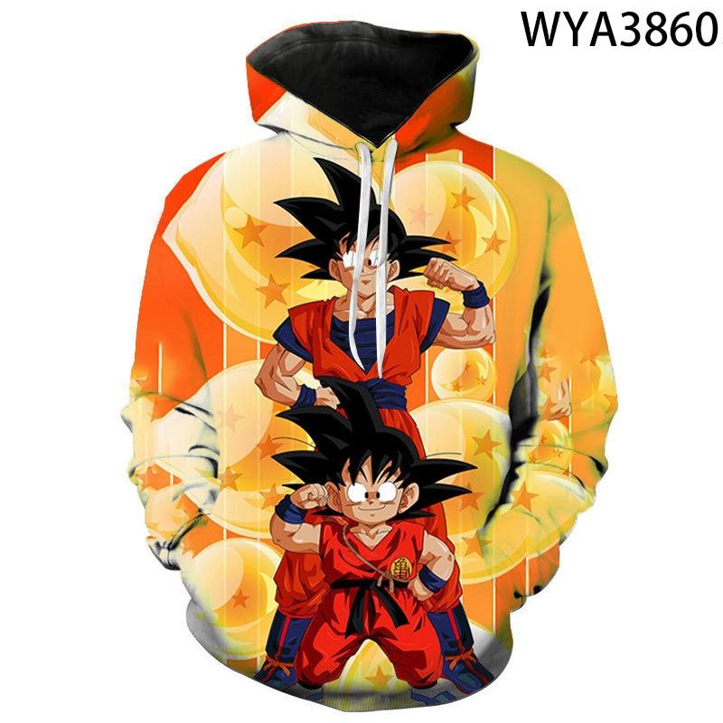 New Men Women Children DBZ Cartoon Anime Dragon 3D Print Hoodies Pullover Streetwear Boy Girl Kids Sweatshirts Cool Tops