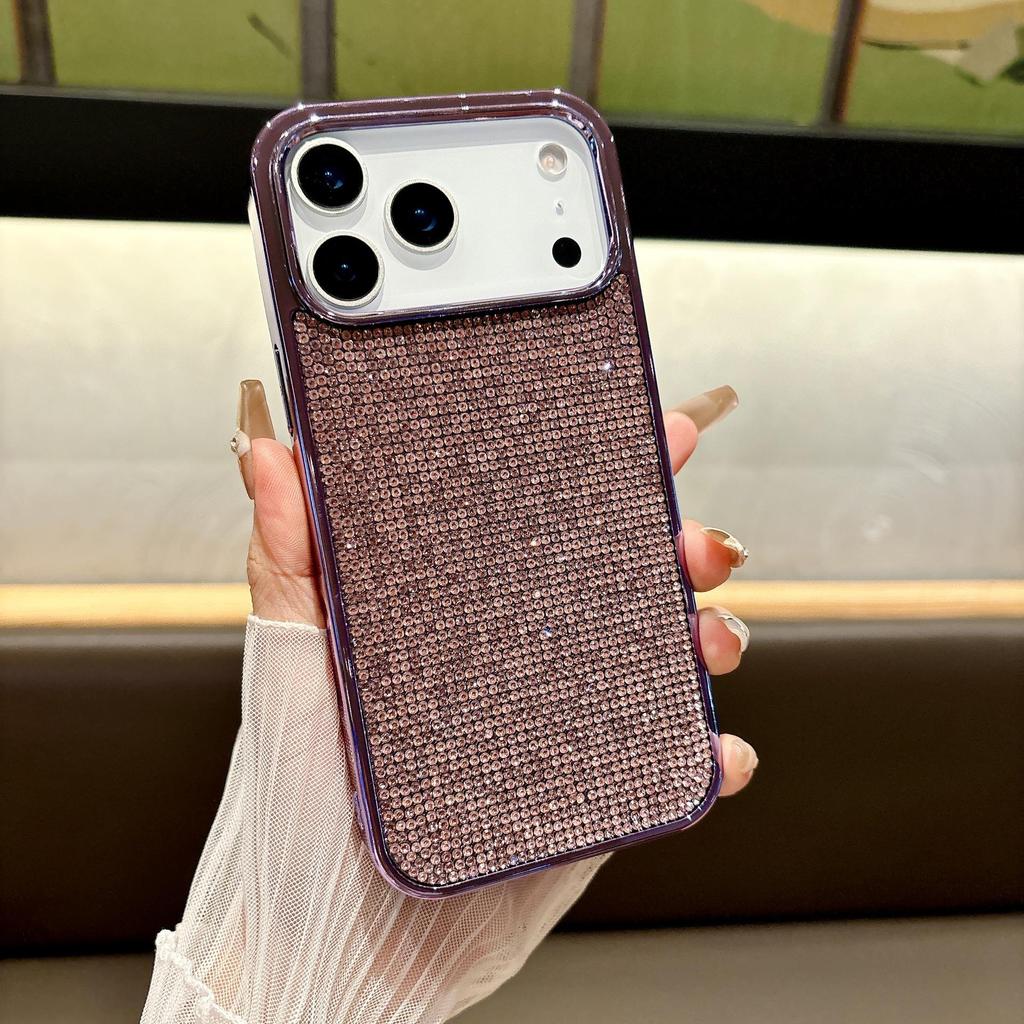Роскошный чехол для телефона со стразами "Гипсофила" для iPhone 17 Pro Max и 16 Plus - Модный ударопрочный защитный чехол