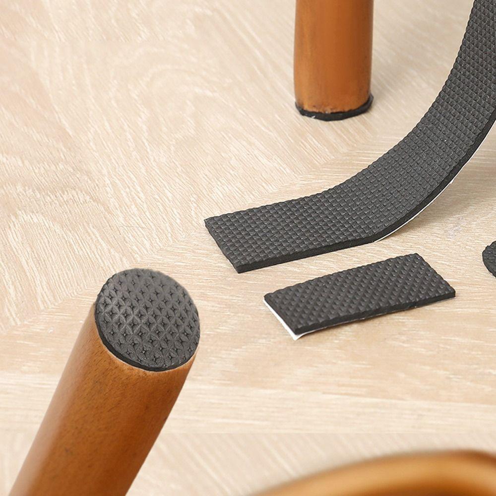 Anti Slip Furniture Leg Pad Sofa Chair Bumper Damper Rubber Strip Tape Floor Protector