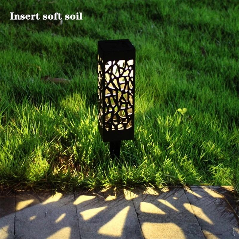 4000LM светодиодный солнечный газонный светильник, водонепроницаемый, садовый декор, солнечные подземные светильники, павильон, двор, рождественская лампа, газонное солнечное освещение