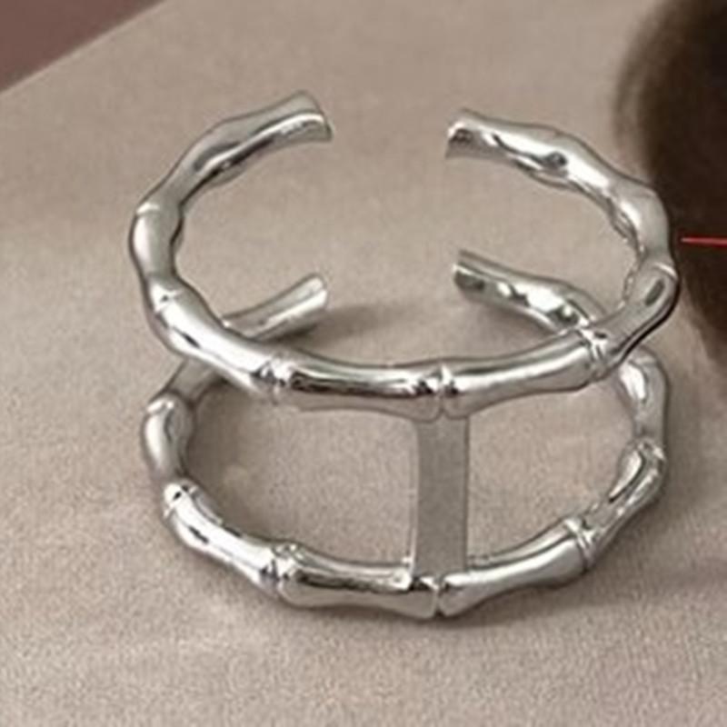 Классические открытые кольца с цепочкой из циркония для женщин, геометрическое кольцо из нержавеющей стали с закрученной цепочкой, эстетичное свадебное кольцо для пары