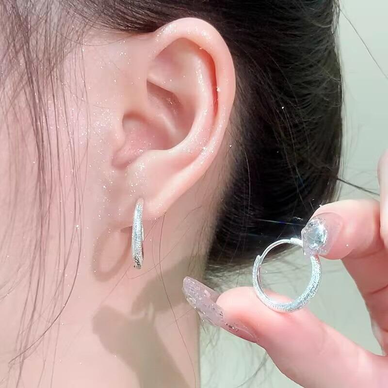 Иглы для ушей из стерлингового серебра S925, новые темпераментные простые и маленькие серьги-пусеты, женские серьги, серьги для пирсинга ушей, серьги, предотвращающие блокировку, ювелирные изделия