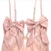 LISM Pink Sexy Babydoll Sleep Dress Lace Patchwork Irregular Hem See Through Lingerie for Valentine's DayGood product