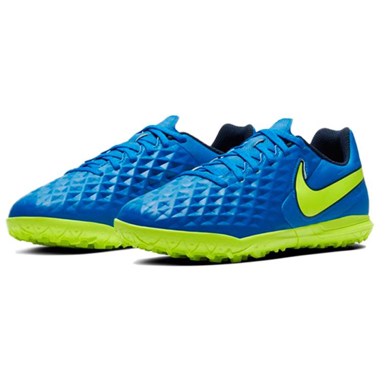 Nike Младший. Legend 8 Club TF Нескользящие Износостойкие Низкие Детские Футбольные Бутсы Сине-Зеленые Детские AT5883-474