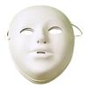 Children's Masks In White Plastic 15 X 18 Cm X 5 Pieces