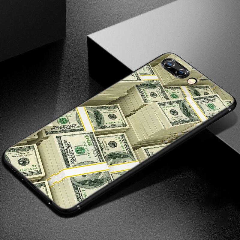 Money Dollars Bill Cash Phone Case For Huawei Honor 7A 8A 9X 20 Pro 8 10X Lite 7S 8C 8S 8X 9A 9C 10i 20i 30i 20E 20S Black Cover