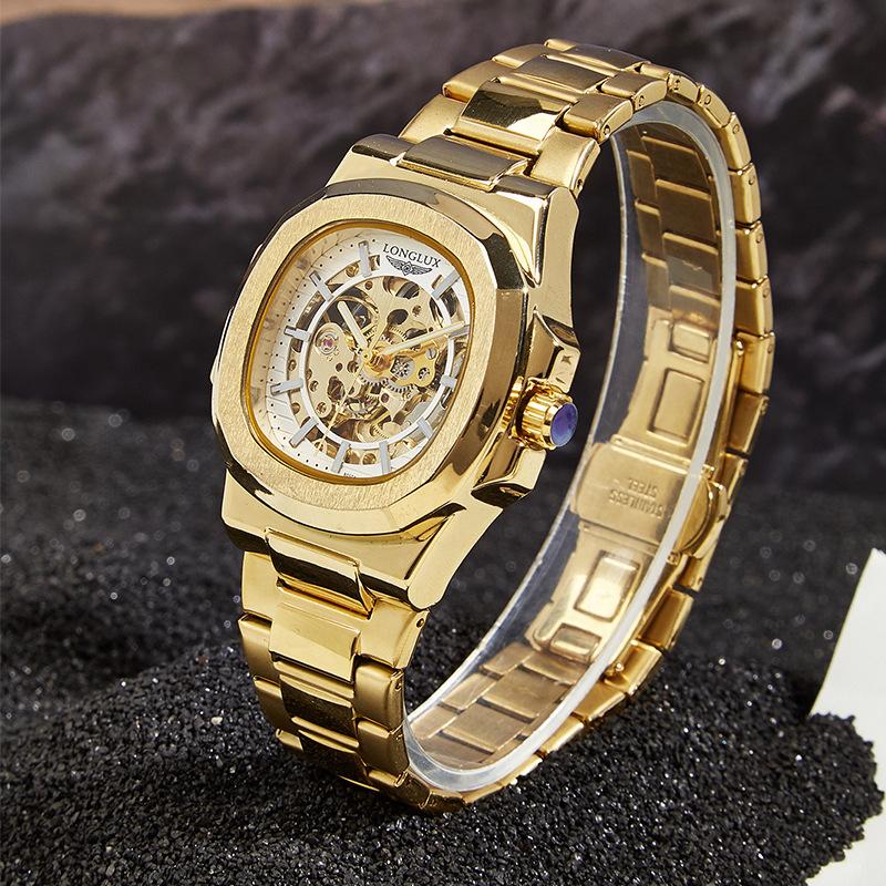 LONGLUX Nautilus Men's Mechanical Watches Automatic Business Watch Wristwatch Trend Fashion Luminous Men's Watches