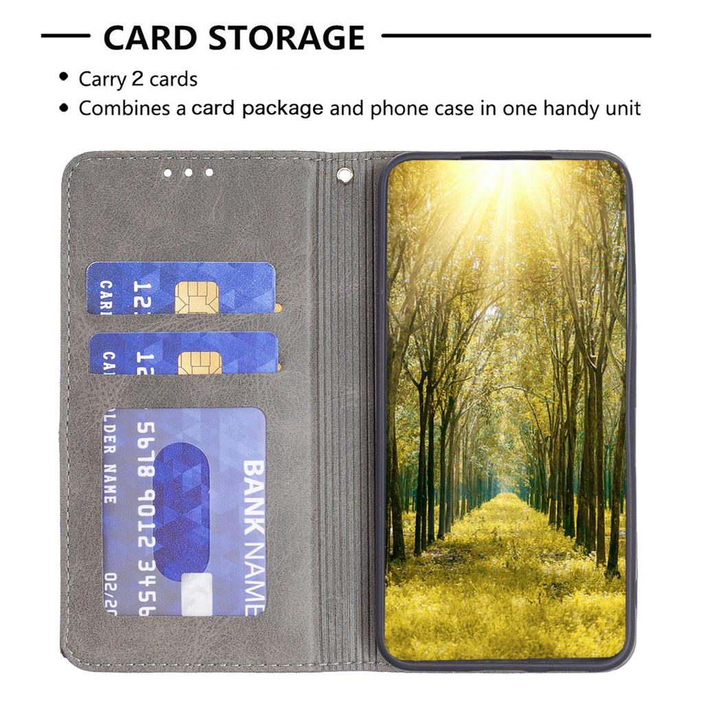 Чехол для iPhone 16 с магнитным замком и ромбовидным принтом, слоты для карт, чехол для телефона