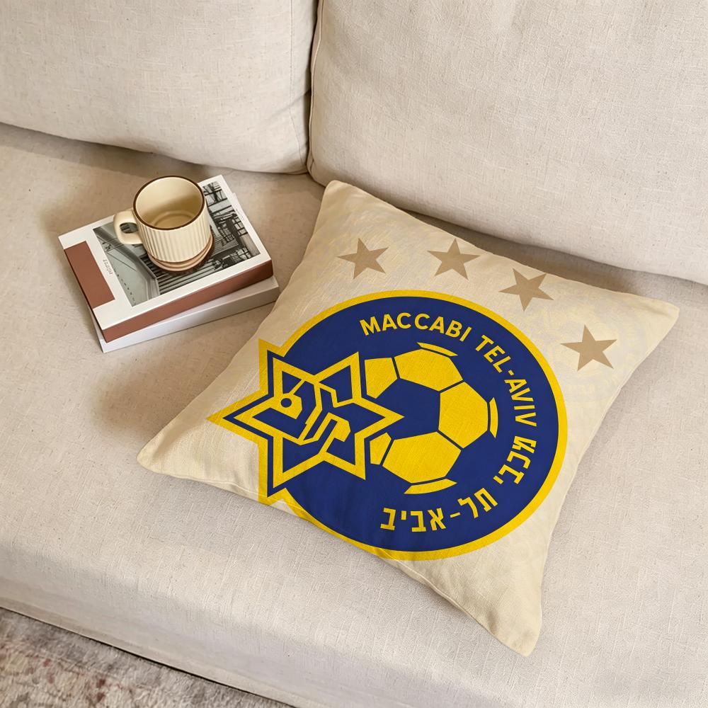 P Maccabi Tel Avivs Cushion Cover fabric soft furnishingPillowcase cushion cover sofa pillow home decoration