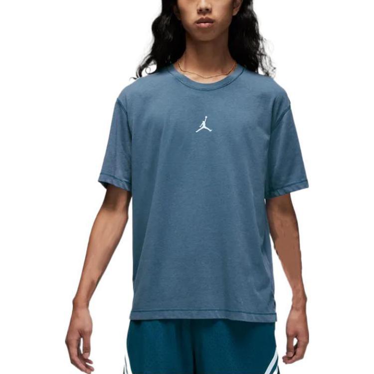 Jordan Drop Shoulder Sleeve T-Shirt Men's Blue (Unisex) T-Shirts DH8922 493